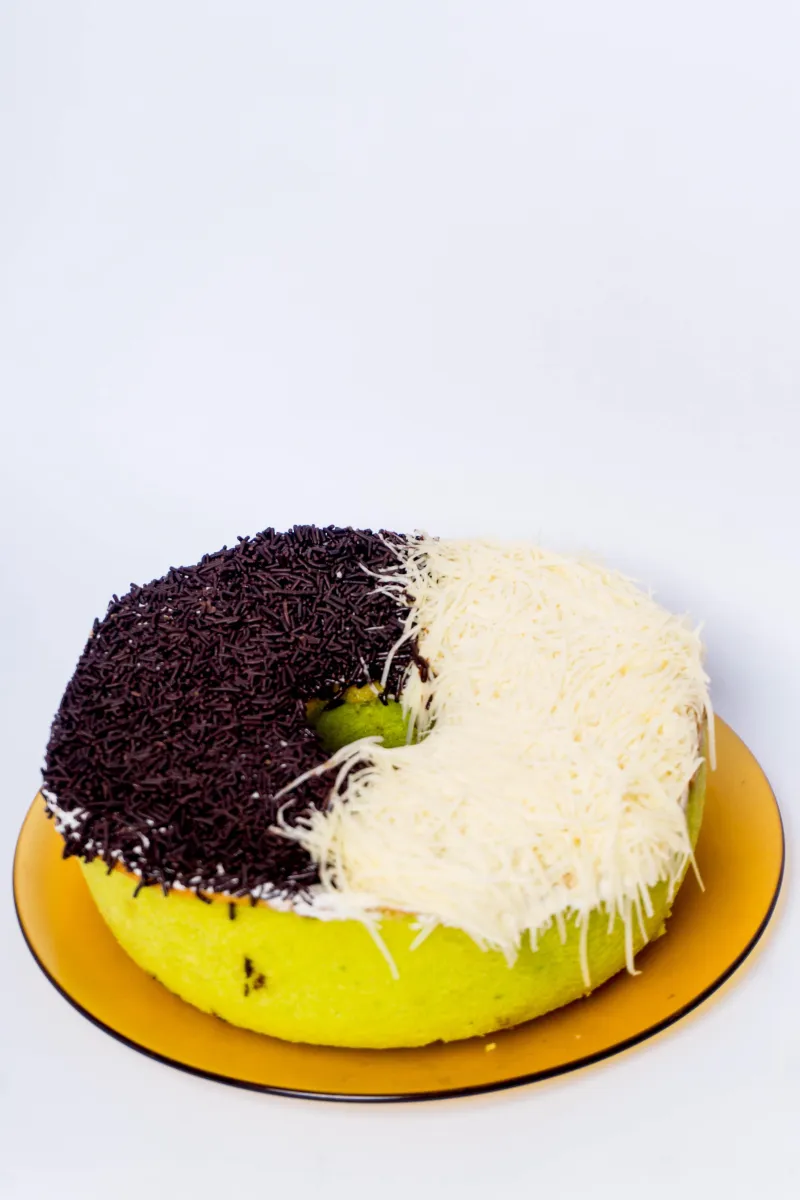 Bolu pandan jadoel topping